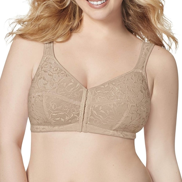 42D Plus Size Women's Easy On Front Close Wirefree Bra. - Picture 10 of 13